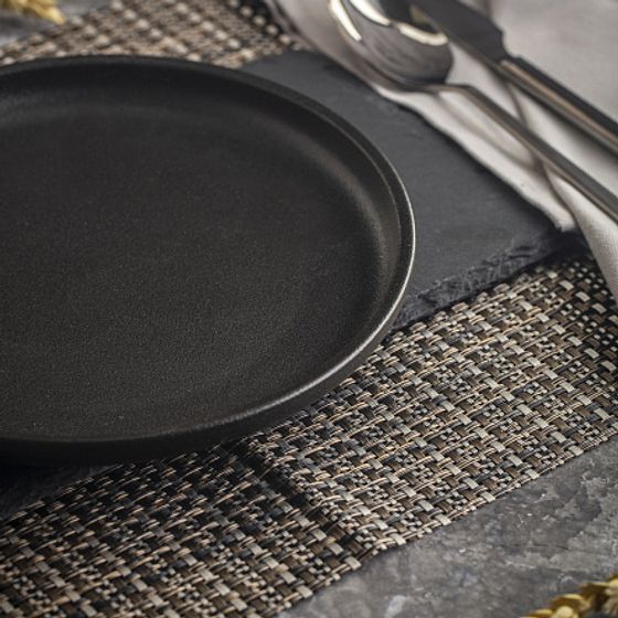 Тарелка десертная ROCK BLACK 21см