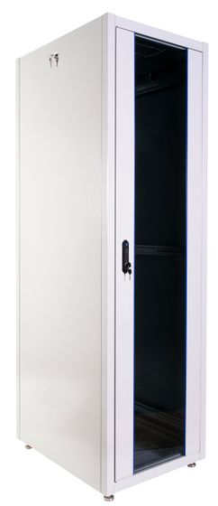 ЦМО Шкаф коммутационный (ШТК-Э-42.6.8-44АА) напольный 42U 600x800мм пер.дв.перфор. задн.дв.перфор. 2 бок.пан. направл.под закл.гайки 710кг серый 715м