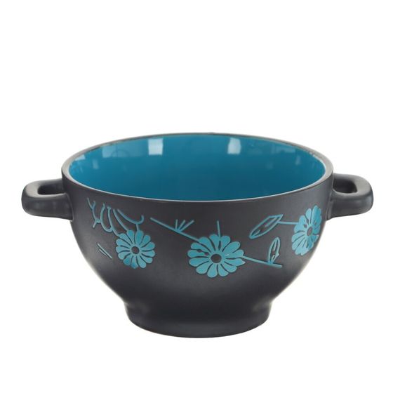 Бульонница, 700 мл, L18,5 W15 H8,5 см, дизайн микс