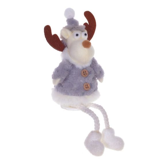 Изделие декоративное &quot;Снеговик/Снегурочка/Дед Мороз/Олень&quot;, L8 W6 H19 см, 4в.