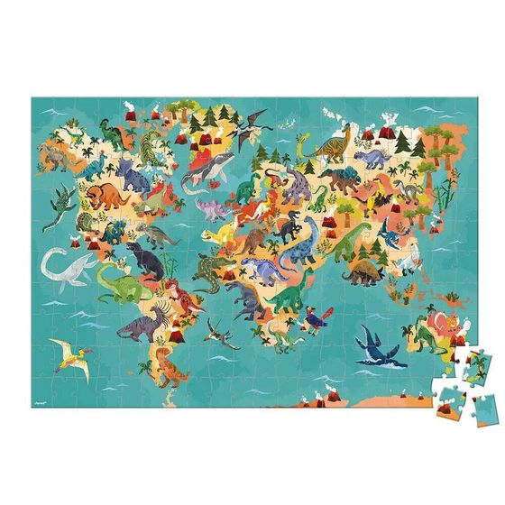 JANOD Educational Puzzle The Dinosaurs 200 pieces