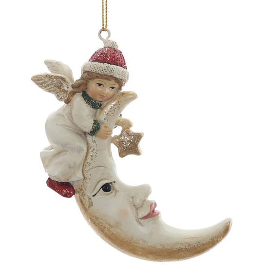 Фигурка декоративная подвесная "Ангел", L5,5 W2,5 H10 см, 2в.