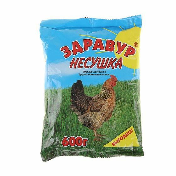 Премикс Здравур &quot;Несушка&quot; для кур и домашней птицы, минеральная добавка, 600 гр,