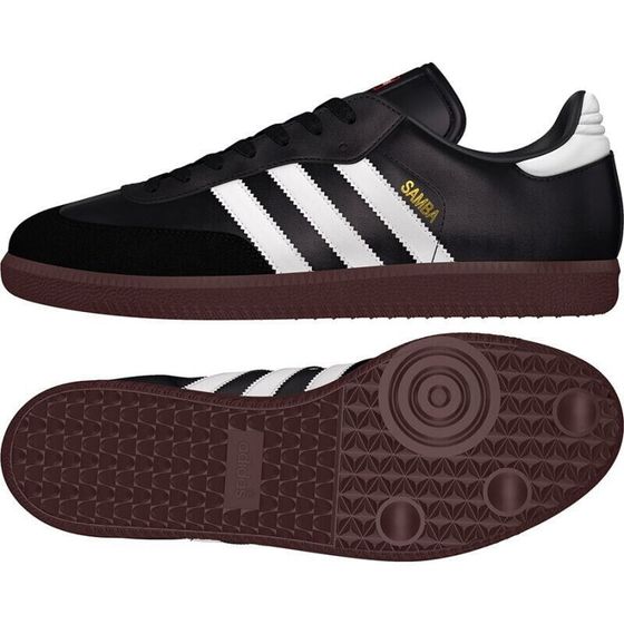 Мужские футбольные бутсы черные для зала Adidas Samba IN M 019000