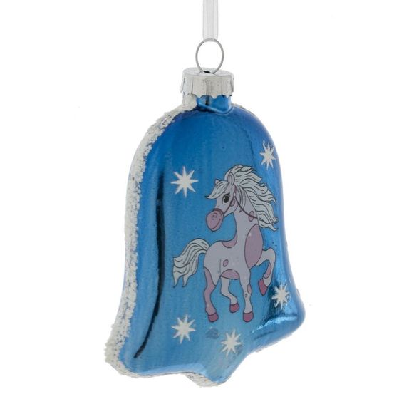 Украшение новогоднее &quot;Колокольчик с лошадкой&quot;, L8 W2,5 H11 см