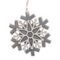 Украшение новогоднее &quot;Снежинка&quot;, L9 W0,6 H11 см, 3в.