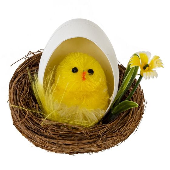 Набор из 2-х изделий декоративных &quot;Гнездо пасхальное&quot;, Д11 Ш6 В6 см