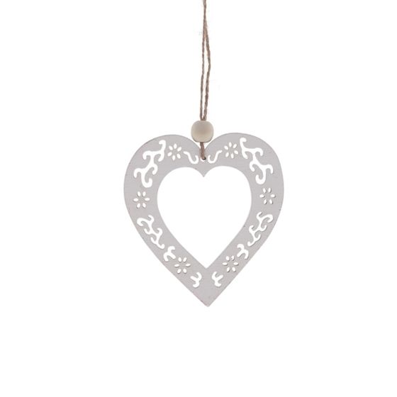 Украшение новогоднее &quot;Сердце&quot;, L9 W0,5 H10 см, 3в.