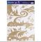 !09 Набор 2 штуки - Наклейка интерьерная с блесками &quot;Пейзаж&quot; 29.7*42 см.