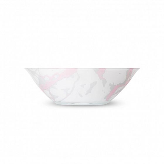 Салатник МАРБЛ ПИНК СИЛЬВЕР 27см