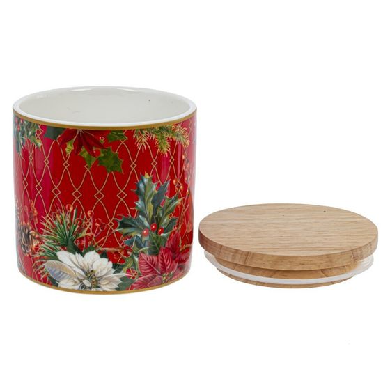 Емкость для сыпуч прод &quot;Рождественский Вальс&quot;,, 470 мл, L10 W10 H10 см