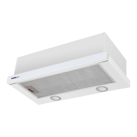 Вытяжка встраиваемая HOMSair Flat 60 Glass белый