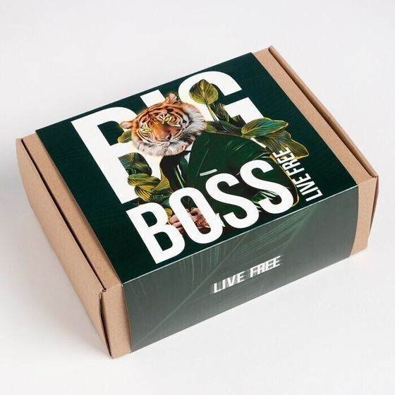 !09 Набор подарочный &quot;Big boss&quot; плед, носки, кружка