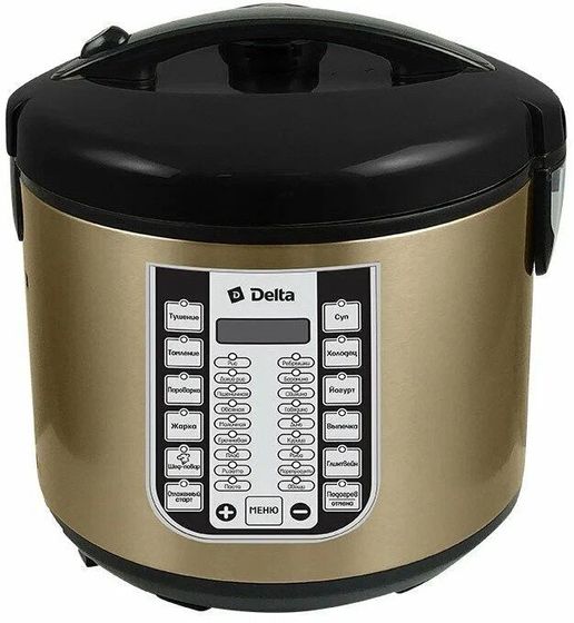Мультиварка Delta DL-6518 5л 900Вт черный/коричневый