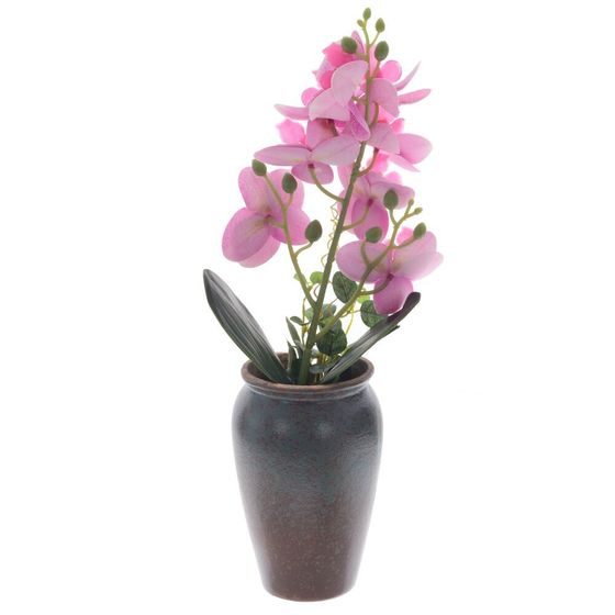 Цветочная композиция &quot;Орхидея&quot;, L12 W12 H33 см