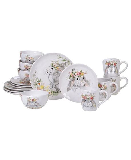 Sweet Bunny 16-Pc.Dinnerware Set