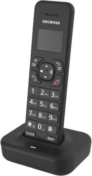Р/Телефон Dect Decross DC1102B черный