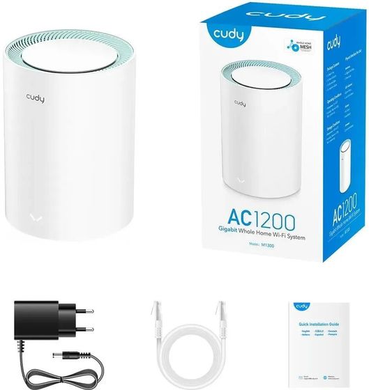 Mesh-система Cudy M1300 AC1200 10/100/1000BASE-TX белый (упак.:1шт)