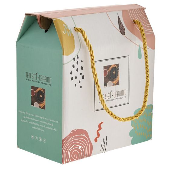 Чашка с блюдцем и ложкой, 240 мл, L15 W15 H7,5 см, дизайн микс