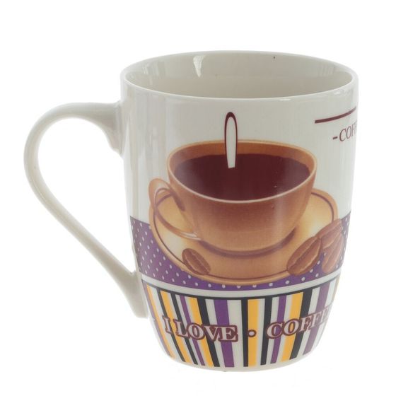 Кружка 350 мл, L11 W8 H10,5 см, дизайн микс