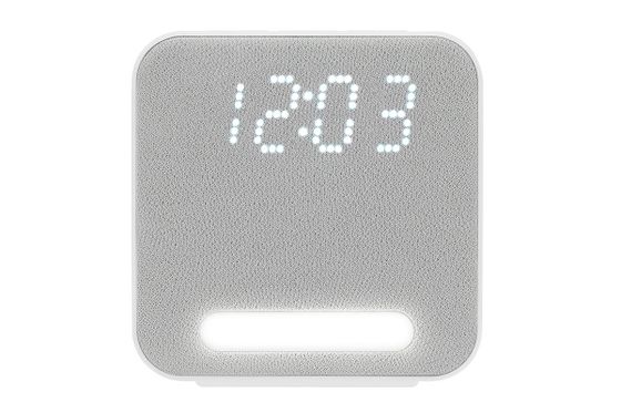 Радиобудильник Harper HCLK-2060 бело-серый/LED белый