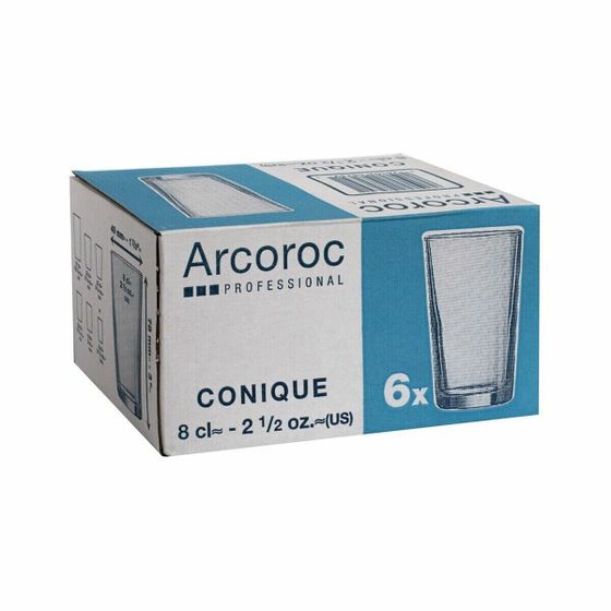 Стакан Arcoroc Conique Прозрачное стекло (6 шт.) (80 мл)