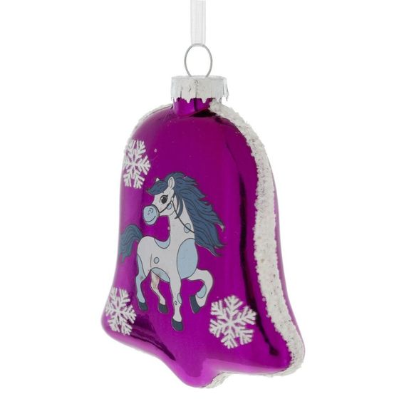 Украшение новогоднее &quot;Колокольчик с лошадкой&quot;, L8 W2,5 H11 см