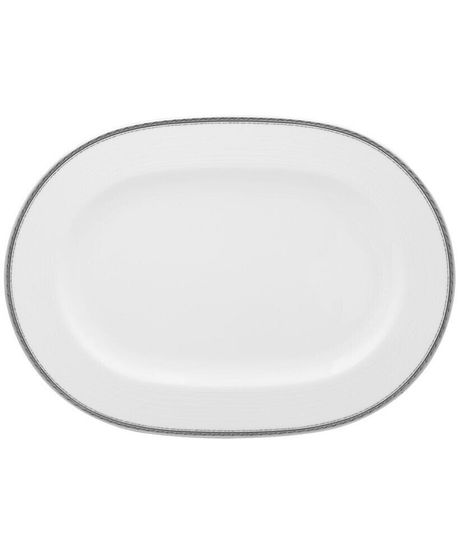 Whiteridge Platinum Oval Platter, 16&quot;