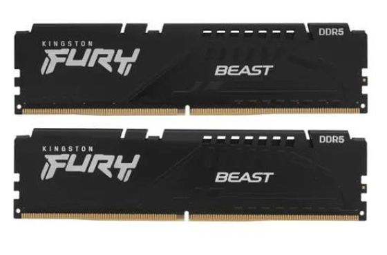 Память DDR5 2x32Gb 5600MHz Kingston KF556C40BBK2-64 Fury Beast RTL PC5-44800 CL40 288-pin 1.25В dual rank с радиатором Ret