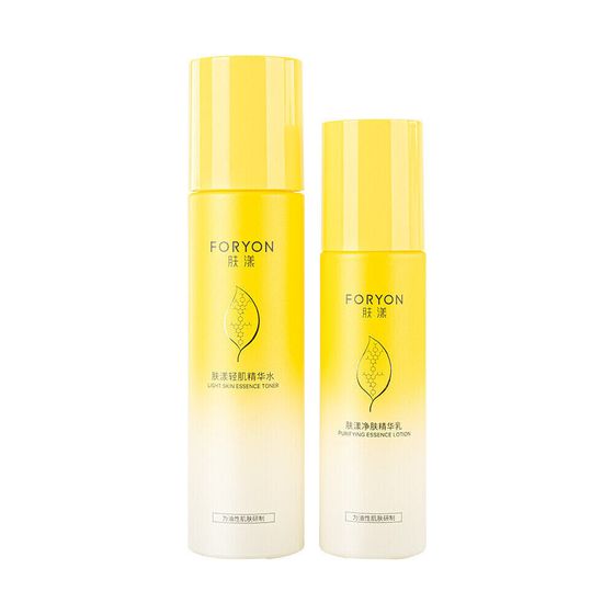 FORYON Acne-Prone Skin Lotion Skincare Sets Stabilizing Refreshing Hydrating Oil Control Water 100ml + Milk 50ml