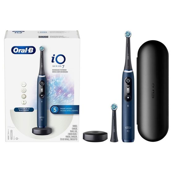 Электрическая зубная щетка Oral-B IO7 сапфирово-синий насадок: 1шт