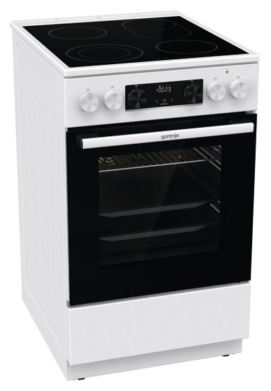 Плита электрическая Gorenje GECS5C70WA белый/черный (без крышки)