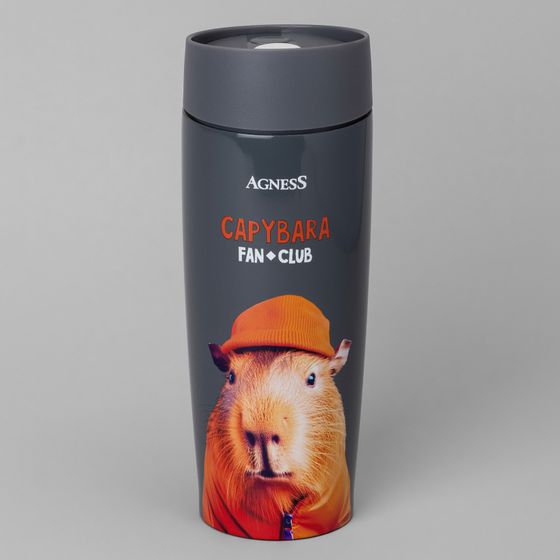 ТЕРМОКРУЖКА AGNESS &quot;CAPYBARA&quot; 360МЛ
