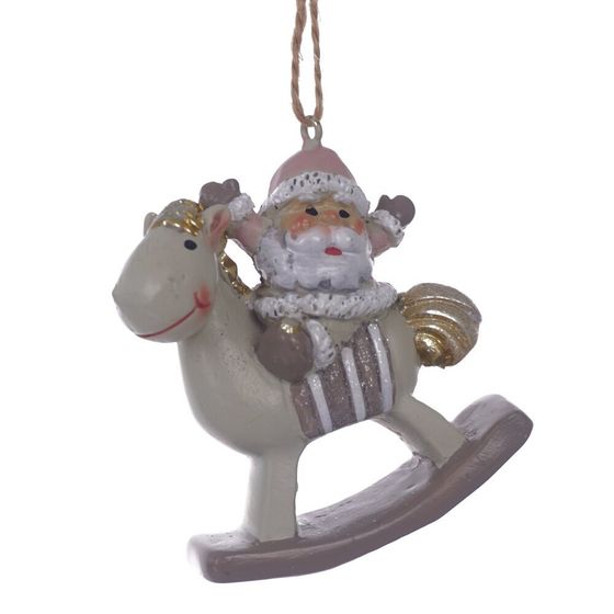 Фигурка декоративная подвесная &quot;Ангел/Дед Мороз&quot;, L5,5 W2 H6 см, 4в.