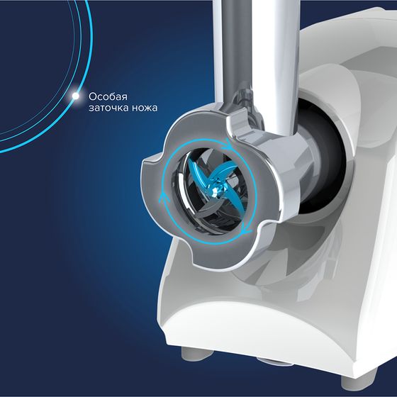 Мясорубка Аксион М14.04 600Вт белый