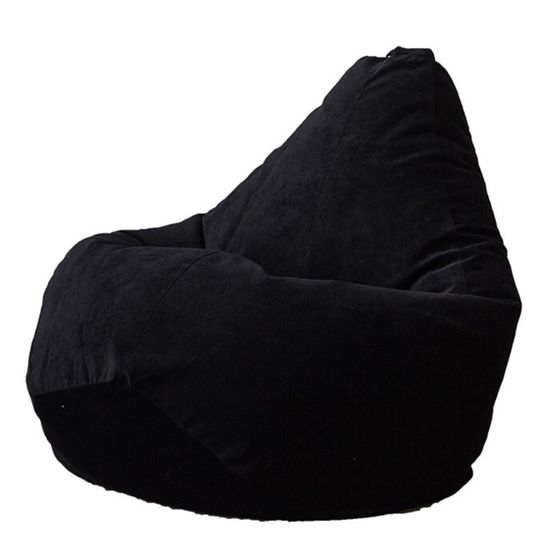 Кресло-мешок «Груша», микровельвет, размер L, цвет чёрный