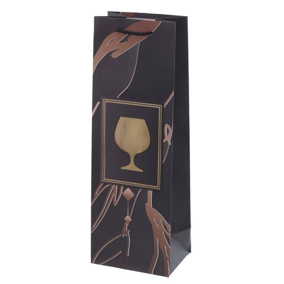 Пакет подарочный (бумага 210г/м2, блок микс 12шт), L12 W9 H35 см, 4в.