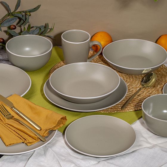 Набор столовый 18 предметов SCANDY OLIVE на 6 персон