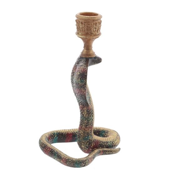 Подсвечник &quot;Змея&quot;, L10 W10 H18 см, 2в.