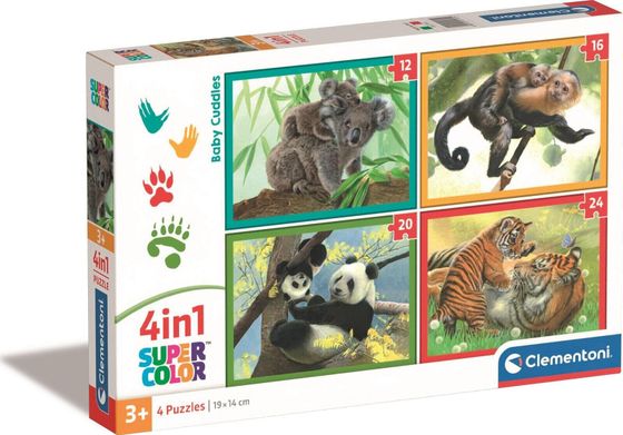 Clementoni PUZZLE 4IN1 CLM 21532 BABY CUDDLES PUD