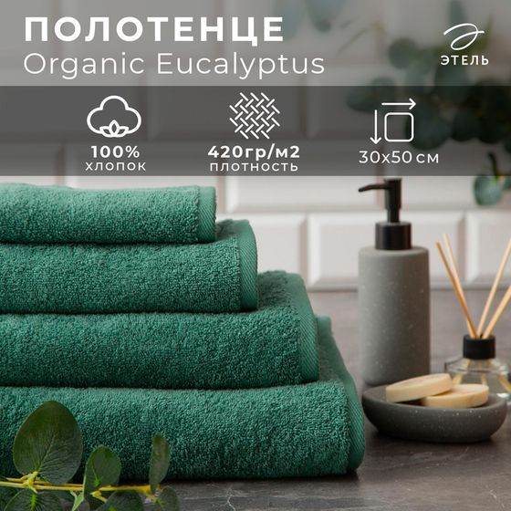 Полотенце махровое &quot;Этель&quot; Organic Eucalyptus 30х50 см, 100% хл, 420гр/м2