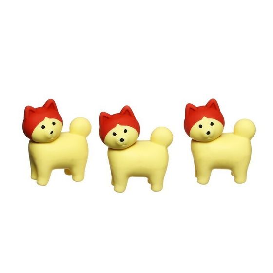 !Ластик 5 штук фигурный &quot;Собачка&quot; микс