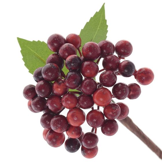 Ветка искусственная &quot;Ягода&quot;, L12 W10 H27 см, 3в.