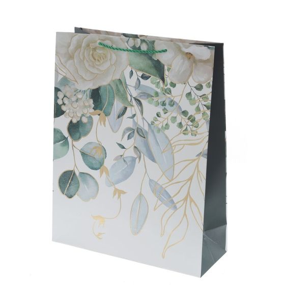 Пакет подарочный (бумага 210г/м2, блок микс 12шт), L31 W12 H40 см, 4в.