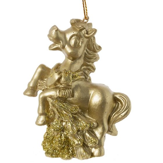 Фигурка декоративная подвесная &quot;Лошадка&quot;, L6 W3 H7,5 см, 2в.