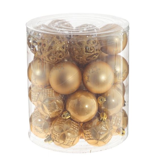 Набор из 30шт Украшение новогоднее Шар &quot;Карнавал красок&quot;, D 6 см, L16 W16 H31 см,