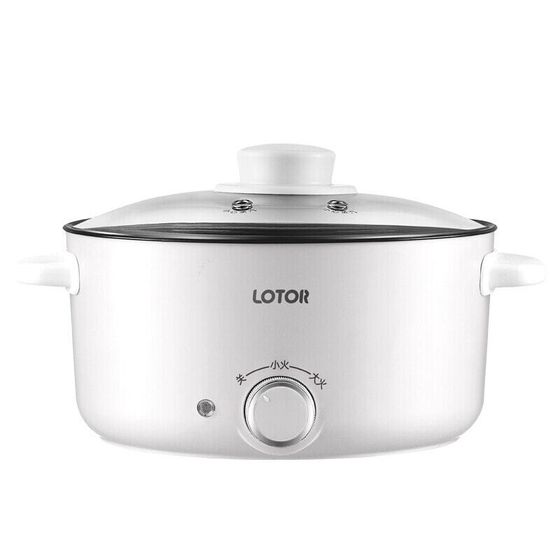 LOTOR Electric Cooking Pots 3L Large Capacity Non-Stick Liner 30C