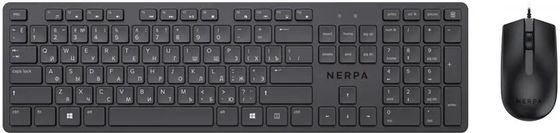 Клавиатура+мышь Nerpa NRP-MK150-W-BLK проводной черный