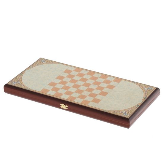 Игра настольная 2 в 1 ( шашки, нарды) "Белые лошади", L50 W25 H4 см