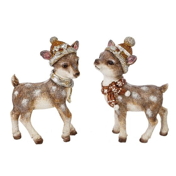Фигурка декоративная "Олень", L13 W6 H18 см, 2в.